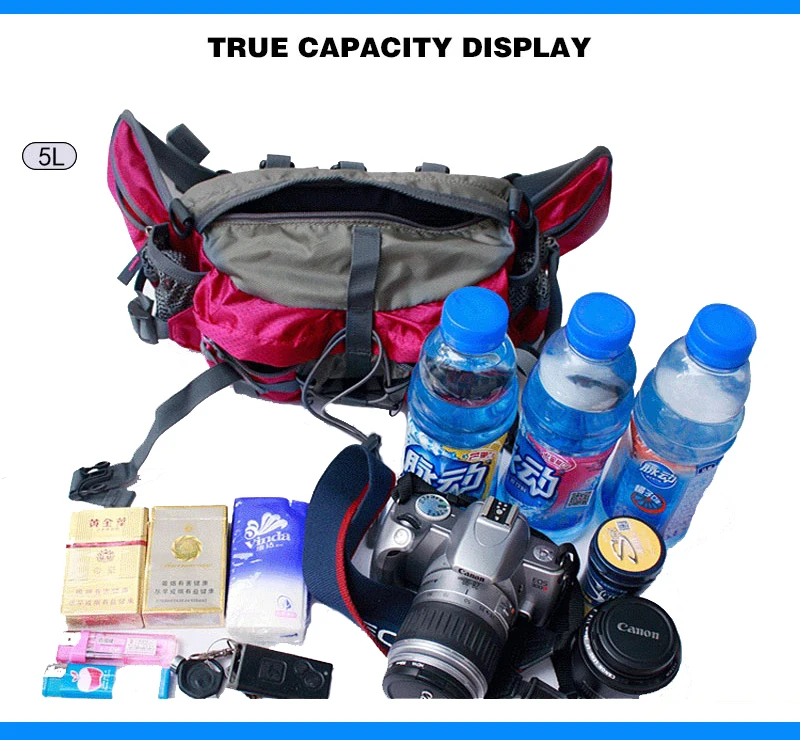 Professional 800D Outdoor Hiking Fanny Waist Packs Cycling Sport Bag Bicycle Multifunction For 6 Bottle Running Mountaineering Professional 800D Outdoor Hiking Fanny Waist Packs Cycling Sport Bag Bicycle Multifunction For 6 Bottle Running Mountaineering