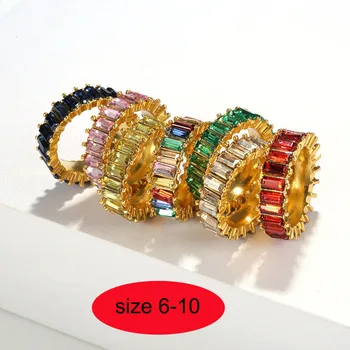 Simple Colourful Crystal Rings for Women Vintage Sweet Glass Ring Female Engagement Ring Ladies Geometry Zircon Rings Women Gift
Simple Colourful Crystal Rings for Women Vintage Sweet Glass Ring Female Engagement Ring Ladies Geometry Zircon Rings Women Gift