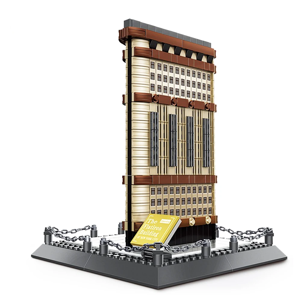 Famous Architecture New York Flatiron Building Granule Assembled Building Blocks House Model Toy for Children gift
Famous Architecture New York Flatiron Building Granule Assembled Building Blocks House Model Toy for Children gift