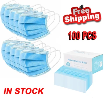 100PCS Mouth Face Mask Anti-dust Disposable Mouth Mask 3 Layers Filter Earloop NonWoven Mouth Mask In Stock masks
100PCS Mouth Face Mask Anti-dust Disposable Mouth Mask 3 Layers Filter Earloop NonWoven Mouth Mask In Stock masks