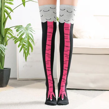 Women Crazy Funny Chicken Leg Cluck Novelty Knee Thight High Sock Breathable Fitness Gift K2
Women Crazy Funny Chicken Leg Cluck Novelty Knee Thight High Sock Breathable Fitness Gift K2