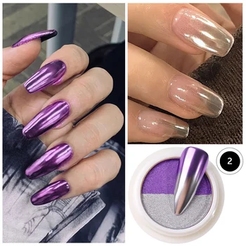 Two Color Mirror Nail Powder Metallic Sparkling Flakes Pigment UV Gel Polishing Nails Decoration SSwell
Two Color Mirror Nail Powder Metallic Sparkling Flakes Pigment UV Gel Polishing Nails Decoration SSwell