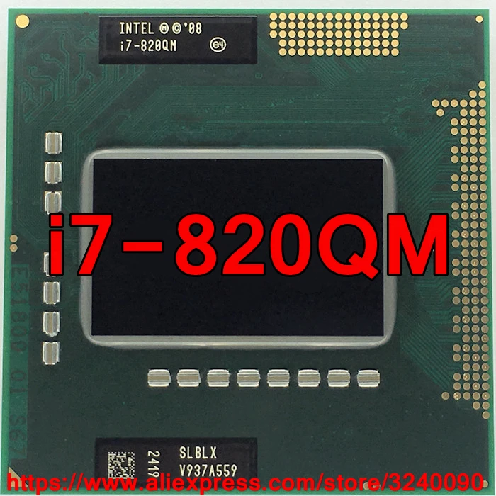 Original lntel Core i7 820QM 1.73GHz i7-840QM Quad-Core i7 820Q PGA988 SLBLX Mobile CPU Laptop processor free shipping
Original lntel Core i7 820QM 1.73GHz i7-840QM Quad-Core i7 820Q PGA988 SLBLX Mobile CPU Laptop processor free shipping