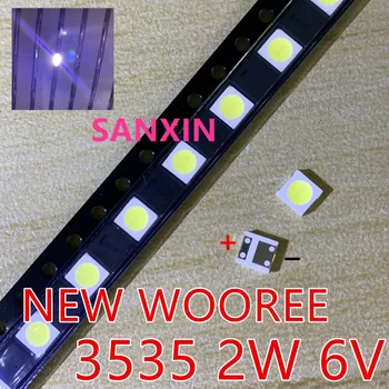 400PCS WOOREE LED Backlight 2W 6V 3535 150LM Cool white WM35E2F-YR09B-eA LCD Backlight for TV TV Application
400PCS WOOREE LED Backlight 2W 6V 3535 150LM Cool white WM35E2F-YR09B-eA LCD Backlight for TV TV Application