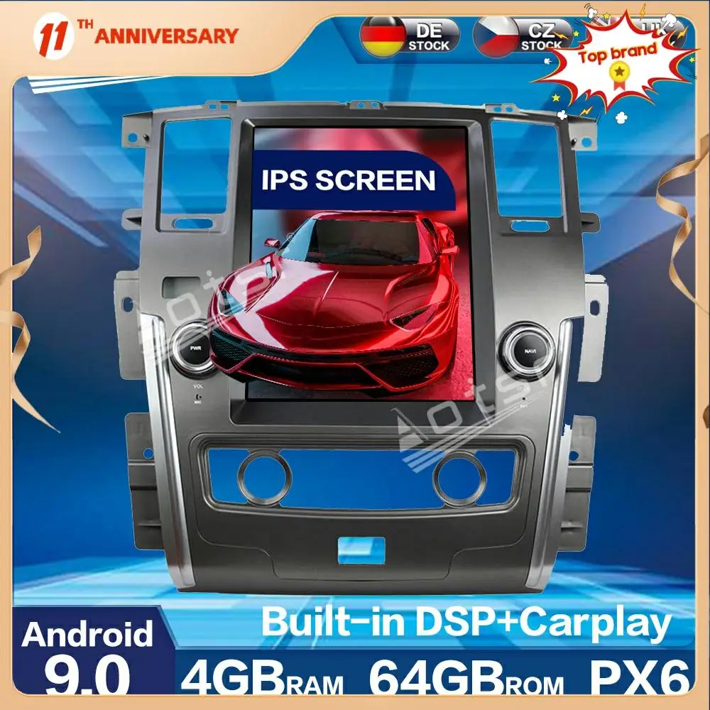 For NISSAN PATROL 2010 - 2014 Android 9.0 Multimedia Player Tesla Screen 4G+64GB Car Radio Auto GPS Navigation DSP carplay WIFI
For NISSAN PATROL 2010 - 2014 Android 9.0 Multimedia Player Tesla Screen 4G+64GB Car Radio Auto GPS Navigation DSP carplay WIFI