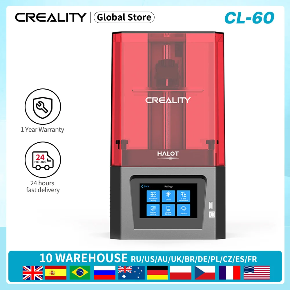 CREALITY 3D УФ-полимерный принтер HALOT ONE CL-60 LCD с встроенным источником светильник |