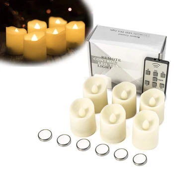 Ivory LED lamp Flickering Flame Battery Candle Tea Lights Remote Control with Timer
Ivory LED lamp Flickering Flame Battery Candle Tea Lights Remote Control with Timer