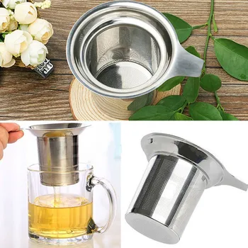Tea Mesh Infuser Reusable Tea Strainer Teapot Stainless Steel Loose Tea Leaf Spice Filter Drinkware Kitchen Accessories
Tea Mesh Infuser Reusable Tea Strainer Teapot Stainless Steel Loose Tea Leaf Spice Filter Drinkware Kitchen Accessories