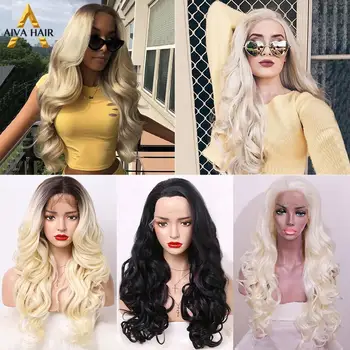 Aiva Heat Resistant Synthetic Lace Front Wig With Baby Hair Glueless Black Root Ombre Platinum Blonde Wig Cosplay Wigs For Women
Aiva Heat Resistant Synthetic Lace Front Wig With Baby Hair Glueless Black Root Ombre Platinum Blonde Wig Cosplay Wigs For Women
