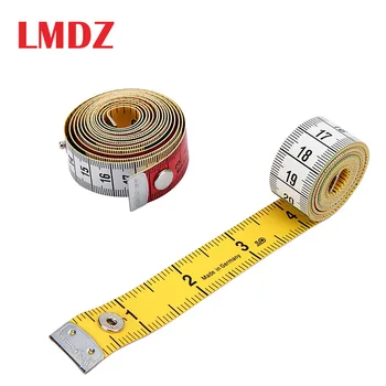 

LMDZ 1Pcs Soft Tape Measure 1.5M/60In Sewing Ruler Body Tailor's Measure Ruler Sewing Tools with Snap Fasteners