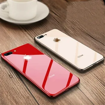 For iphone XR X 7 8 Plus XSMax XS Tempered Glass Case Soft TPU Edge For Iphone 7 6S 6 Plus Electroplated Glasses Cover
For iphone XR X 7 8 Plus XSMax XS Tempered Glass Case Soft TPU Edge For Iphone 7 6S 6 Plus Electroplated Glasses Cover