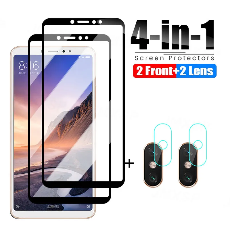 4 in 1 Protective Glass For Xiaomi Mi Max 3 2 Mix 2 2S 3 Tempered Glass For Xiaomi Mi A3 A2 Lite A1 Lens Glass Film Protector
4 in 1 Protective Glass For Xiaomi Mi Max 3 2 Mix 2 2S 3 Tempered Glass For Xiaomi Mi A3 A2 Lite A1 Lens Glass Film Protector