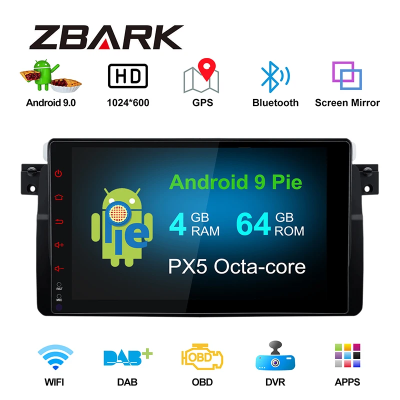 9'' Octa core 4GB RAM Android 9.0 Car Radio Player for BMW E46 Sedan Coupe Convertible Touring Hatchback Rover 75 MG ZT 46PX501
9'' Octa core 4GB RAM Android 9.0 Car Radio Player for BMW E46 Sedan Coupe Convertible Touring Hatchback Rover 75 MG ZT 46PX501