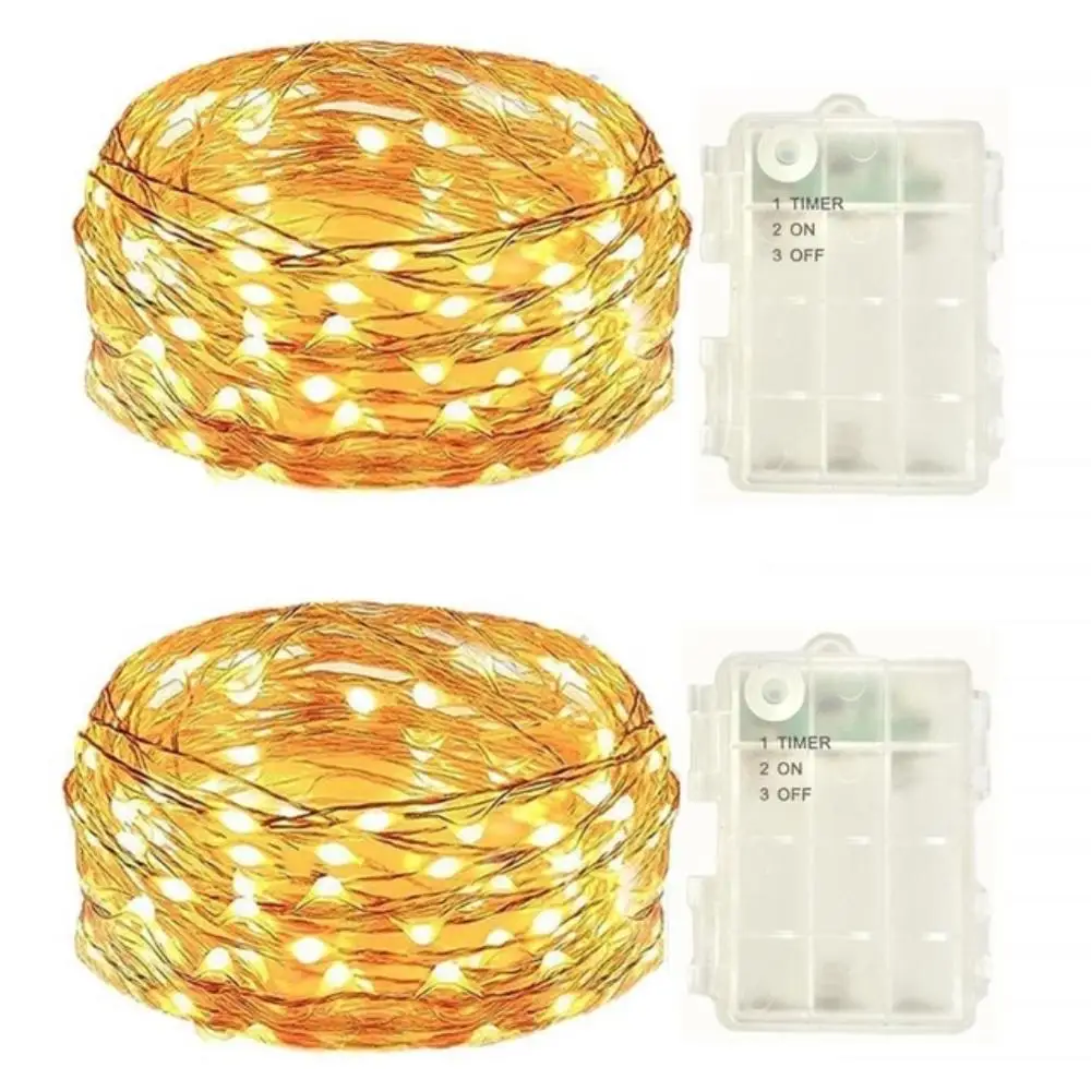 2 Pack Battery Operated Led String Lights,Mini Led Christmas Fairy waterproof Lights,50 Leds,5M Silver WireWarm white
2 Pack Battery Operated Led String Lights,Mini Led Christmas Fairy waterproof Lights,50 Leds,5M Silver WireWarm white
