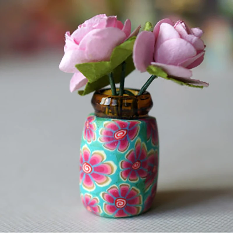 1 PCS Miniatures 1:12 Colorful Pot DIY Handmade Dollhouse Kitchen Deco Flower Vase Random Style
1 PCS Miniatures 1:12 Colorful Pot DIY Handmade Dollhouse Kitchen Deco Flower Vase Random Style