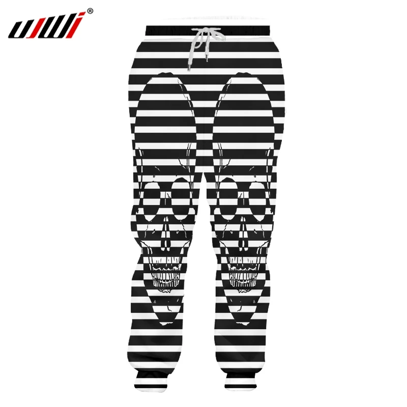 UJWI Man Horror Black white striped skull Sweatshirt Men's 3D Harajuku Oversized Halloween Pants Printed Fitness Trousers
UJWI Man Horror Black white striped skull Sweatshirt Men's 3D Harajuku Oversized Halloween Pants Printed Fitness Trousers