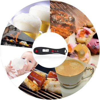 New Meat Thermometer for Oven Cooking Baking Foldable Probe Digital Thermometer for Milk Backlight Instant Read Meat Thermometer
New Meat Thermometer for Oven Cooking Baking Foldable Probe Digital Thermometer for Milk Backlight Instant Read Meat Thermometer