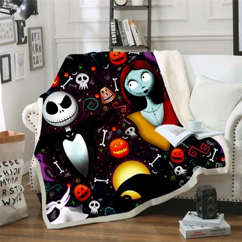 The Nightmare Before Christmas Jack Skull Sherpa Blanket Plush Velvet Warm Sheet Cartoon Office Nap Blanket JACK-0030
The Nightmare Before Christmas Jack Skull Sherpa Blanket Plush Velvet Warm Sheet Cartoon Office Nap Blanket JACK-0030