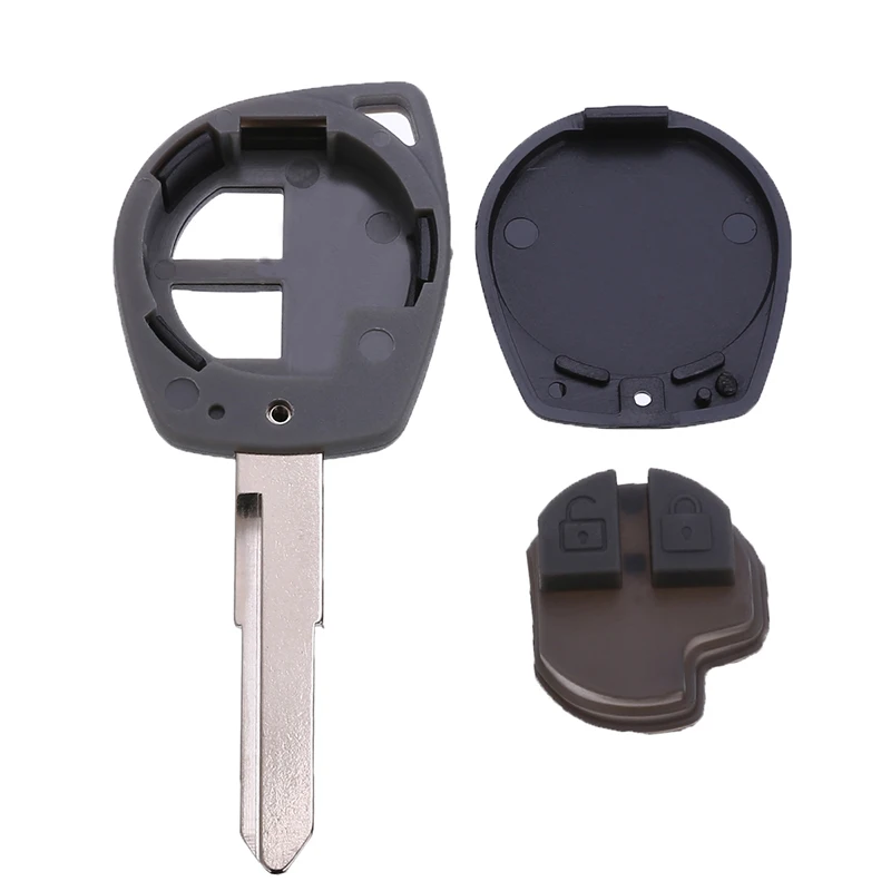 1pcs Car Key Fob Shell Cover 2 Button Remote Key Case Replacement For SUZUKI Grand Vitara Swift Liana