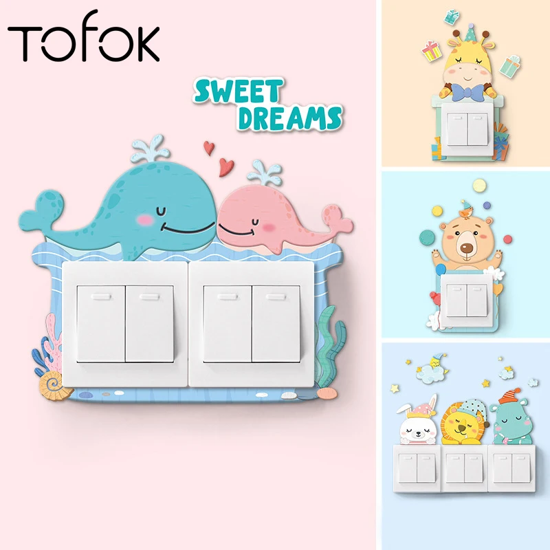 Protective Cover Switch Sticker Room Decor Mural Decal Plastic Animal 3d Cartoon Pu Outlet On-off
Protective Cover Switch Sticker Room Decor Mural Decal Plastic Animal 3d Cartoon Pu Outlet On-off