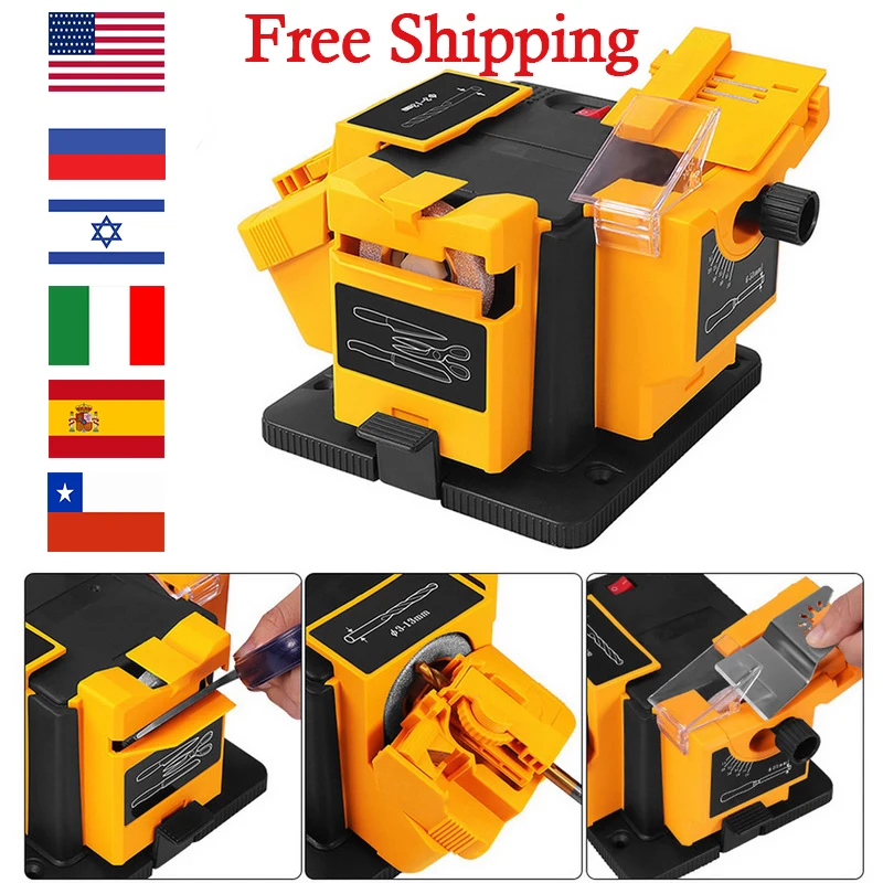 3in1 Multifunction Knife Sharpener Household Grinding Tool Sharpener Electric Sharpener Knife Sharpening Kitchen Accessories
3in1 Multifunction Knife Sharpener Household Grinding Tool Sharpener Electric Sharpener Knife Sharpening Kitchen Accessories