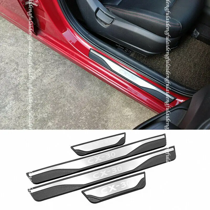 Fits For Mazda CX-30 2020-2021 New Car Door Sill Scuff Plate Guard Mouldings Protector Trim Moulding Styling Accessories 4PCS
Fits For Mazda CX-30 2020-2021 New Car Door Sill Scuff Plate Guard Mouldings Protector Trim Moulding Styling Accessories 4PCS