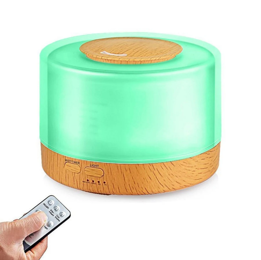500ml Remote Control Colorful Light Wood Grain Bottom Ultrasonic Aroma Diffuser Air Purifier Household Humidifier
500ml Remote Control Colorful Light Wood Grain Bottom Ultrasonic Aroma Diffuser Air Purifier Household Humidifier