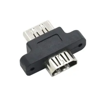 Black HD-MI Female to Female Extension Extender Adapter Fixing Connector with Screw Lock Panel Mount
Black HD-MI Female to Female Extension Extender Adapter Fixing Connector with Screw Lock Panel Mount