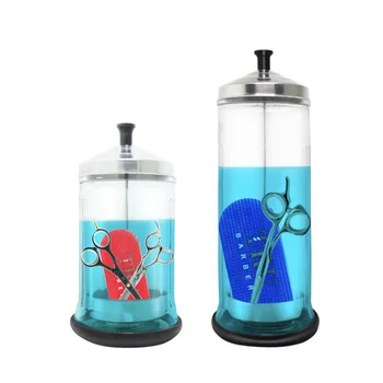 Salon Barber Nail Scissors Sterilization Jar Stainless Steel Cover Glass Disinfection Bottle Disinfection Cup Hairdressing Tools
Salon Barber Nail Scissors Sterilization Jar Stainless Steel Cover Glass Disinfection Bottle Disinfection Cup Hairdressing Tools