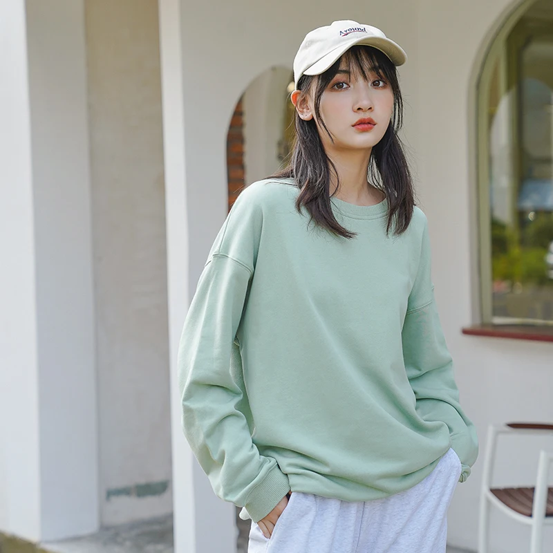 Fashion Street O-neck Sweatshirt for Women 2019 Autumn and Winter New Casual Long-sleeved Green Pullover Simple Hip-hop Top
Fashion Street O-neck Sweatshirt for Women 2019 Autumn and Winter New Casual Long-sleeved Green Pullover Simple Hip-hop Top