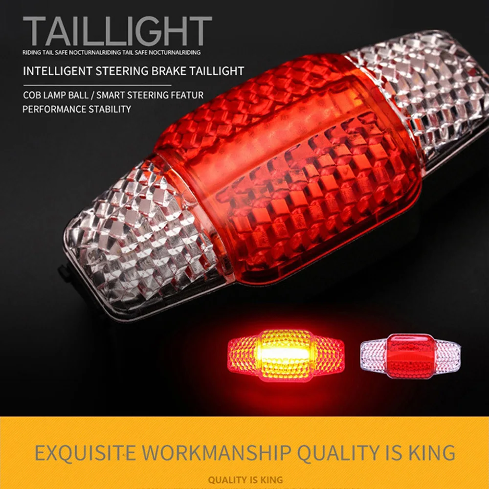 Bicycle Light Smart Sensor Tail Light Waterproof Brake Light USB Charging Laser Turn Signal Light Strobe Warning Tail Light
Bicycle Light Smart Sensor Tail Light Waterproof Brake Light USB Charging Laser Turn Signal Light Strobe Warning Tail Light