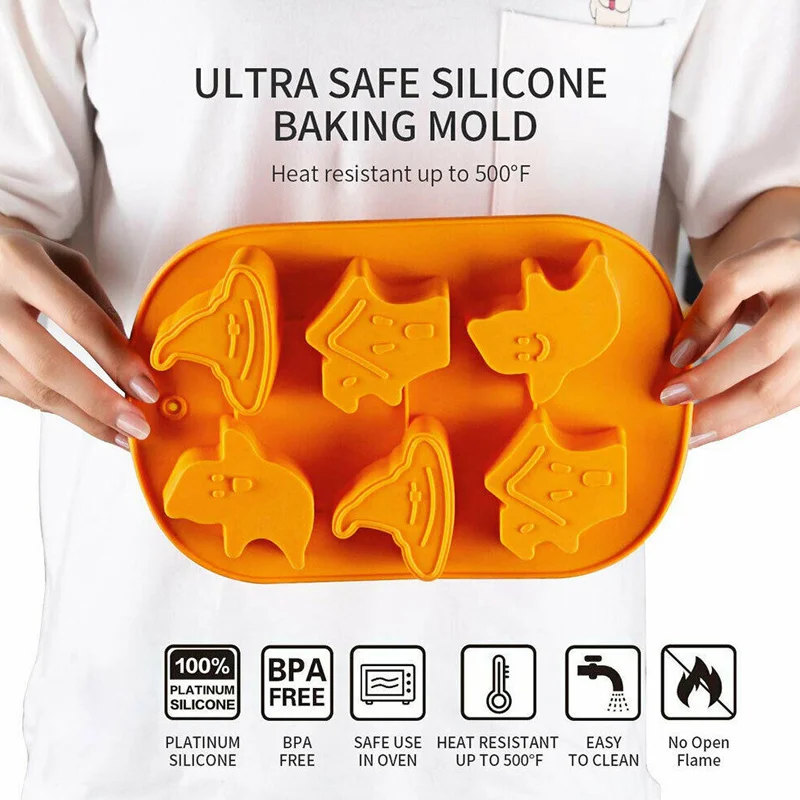 3 Pcs Silicone Baking Mold Halloween Ghost Pumpkin DIY Cake Biscuit Mould Tools QP2
3 Pcs Silicone Baking Mold Halloween Ghost Pumpkin DIY Cake Biscuit Mould Tools QP2