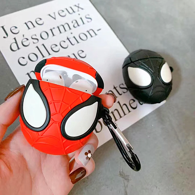 Bluetooth Earphone Case for Airpods Accessories Spiderman 3D Soft Silicone Protective Cover Bag for Airpods Case Funda
Bluetooth Earphone Case for Airpods Accessories Spiderman 3D Soft Silicone Protective Cover Bag for Airpods Case Funda