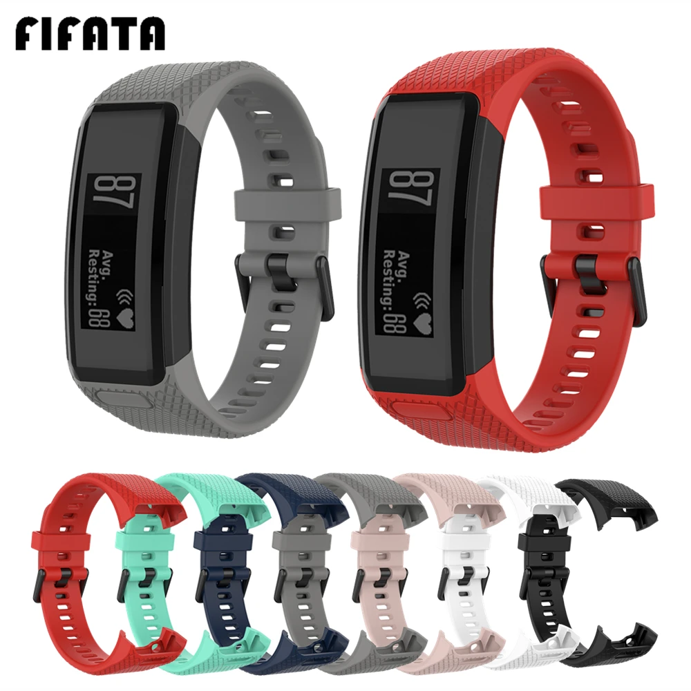 Сменный силиконовый ремешок для смарт-часов Garmin Vivosmart Vivo | Электроника