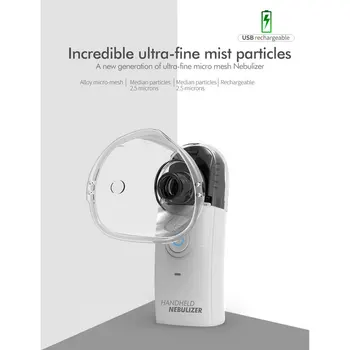 Mini Handheld Portable Nebulizer Silent Ultrasonic Medical Steaming Inhaler Adult Kids Rechargeable Respirator Humidifier
Mini Handheld Portable Nebulizer Silent Ultrasonic Medical Steaming Inhaler Adult Kids Rechargeable Respirator Humidifier