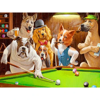 DIY Painting By Numbers Cartoon Kit Coloring By Numbers Dogs Billiards 40x50cm Wall Art Acrylic Canvas Paintings Home Decoration 
DIY Painting By Numbers Cartoon Kit Coloring By Numbers Dogs Billiards 40x50cm Wall Art Acrylic Canvas Paintings Home Decoration