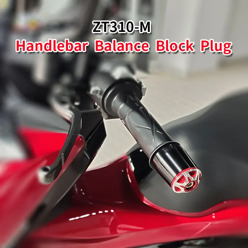 

For Zontes Modified Accessories ZT310-M Scooter Handlebar Balance Block Handlebar Plug Heavy Block Aluminum Alloy CNC