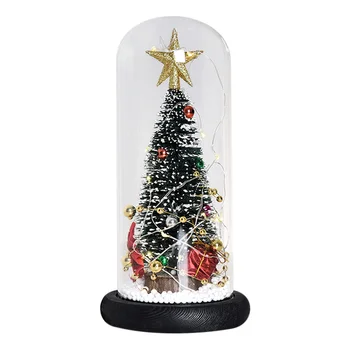 Mini Shiny Christmas Tree Ornaments with Wooden Glass Cover Home Xmas Decor 23.5X11.5CM LBShipping
Mini Shiny Christmas Tree Ornaments with Wooden Glass Cover Home Xmas Decor 23.5X11.5CM LBShipping