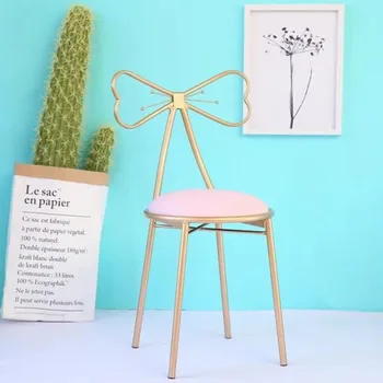 Contracted Nordic Home Back Chair, Wrought Iron Small Make-up Dresser Stool Ins Bowknot Web Celebrity Nail Chair Stool
Contracted Nordic Home Back Chair, Wrought Iron Small Make-up Dresser Stool Ins Bowknot Web Celebrity Nail Chair Stool