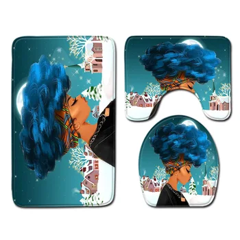 African Women's Bathroom Mat Three-Piece Bathroom Carpet Toilet Mat Set Door Mat Bathroom Non-Slip Mat Spot
African Women's Bathroom Mat Three-Piece Bathroom Carpet Toilet Mat Set Door Mat Bathroom Non-Slip Mat Spot