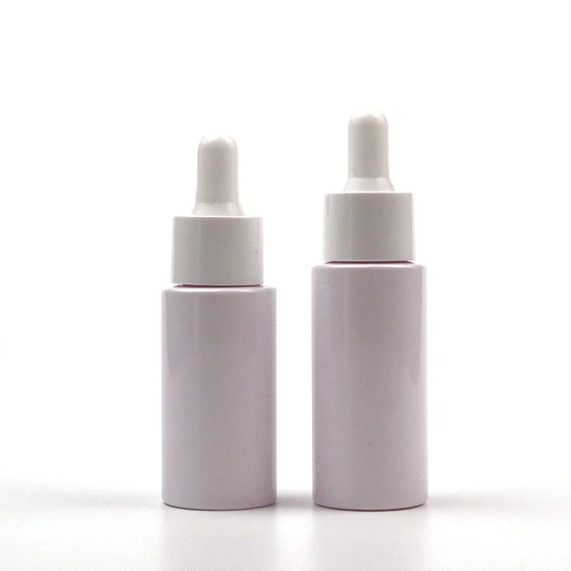 20ml 30ml Empty Plastic PET Dropper Bottle White Serum Drop Pipette Makeup Refillable Essential Oil 50pcs |