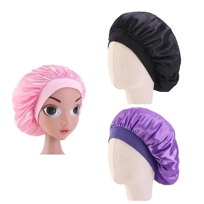 3Pc Children Satin Sleep Bonnet Elastic Wide Band Round Cap Sleeping Cap Head Cover Hair Care Hat For Kids
3Pc Children Satin Sleep Bonnet Elastic Wide Band Round Cap Sleeping Cap Head Cover Hair Care Hat For Kids