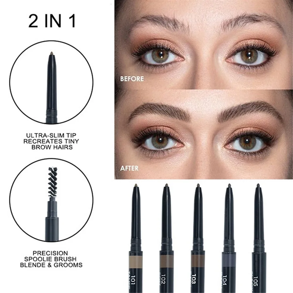 Eyebrow Pencil Waterproof Natural Long Lasting Ultra Fine 1.5mm Eye Brow Tint Cosmetics Brown Color Brows Make Up Brow Pencil
Eyebrow Pencil Waterproof Natural Long Lasting Ultra Fine 1.5mm Eye Brow Tint Cosmetics Brown Color Brows Make Up Brow Pencil