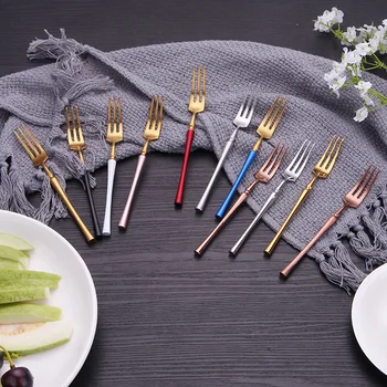 10Pcs/Packs Table forks Stainless Steel Cute Little fork Mini Waist Tableware food picks Dessert fork cake fruit food decoration
10Pcs/Packs Table forks Stainless Steel Cute Little fork Mini Waist Tableware food picks Dessert fork cake fruit food decoration