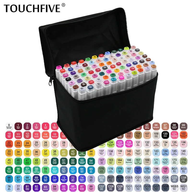TOUCHFIVE Optional color matching Art Markers Brush Pen Sketch Alcohol Based Markers Dual Head Manga Drawing Pens Art Supplies
TOUCHFIVE Optional color matching Art Markers Brush Pen Sketch Alcohol Based Markers Dual Head Manga Drawing Pens Art Supplies