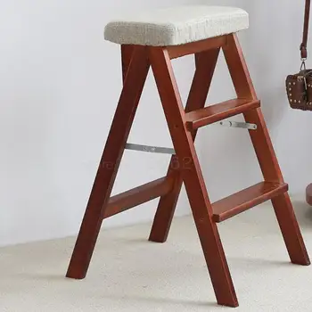 Almuslin Solid Wood Foldable Stool, Ladder, Stool, High Stool, Kitchen Stool, Simple Modern Creative Portable Stool 
Almuslin Solid Wood Foldable Stool, Ladder, Stool, High Stool, Kitchen Stool, Simple Modern Creative Portable Stool