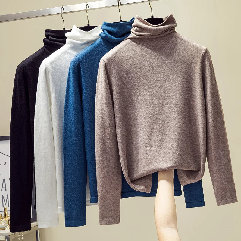 Autumn Winter Slim Turtleneck Sweater Women Basic Bottoming Knitwear Women Knitted Cotton Pullovers Femme Jumper 2020 New
Autumn Winter Slim Turtleneck Sweater Women Basic Bottoming Knitwear Women Knitted Cotton Pullovers Femme Jumper 2020 New