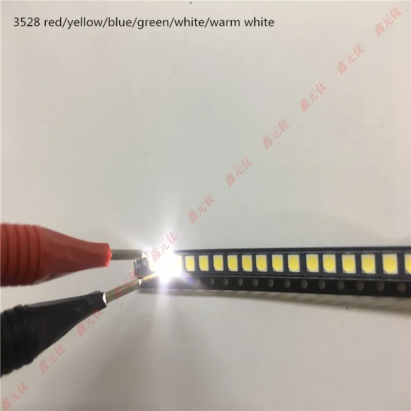 2000pcs//lot 3528 white 4000K cold white red yellow blue green warm white RGB olivine LED lamp bead
2000pcs//lot 3528 white 4000K cold white red yellow blue green warm white RGB olivine LED lamp bead