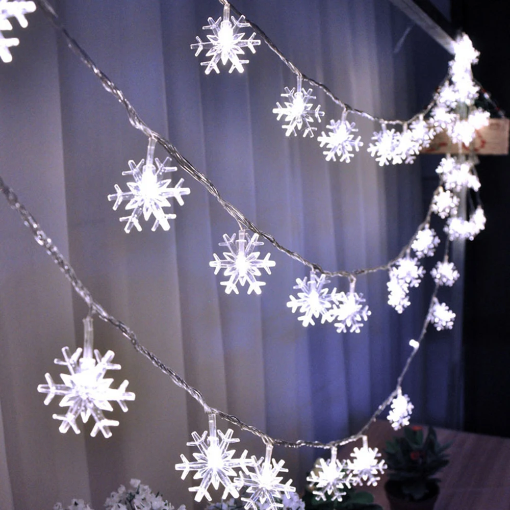 10M 80LED Battery Powered LED Christmas Snowflakes Garland String Fairy Lights Outdoor For Tree Holiday Party New Year's Decor
10M 80LED Battery Powered LED Christmas Snowflakes Garland String Fairy Lights Outdoor For Tree Holiday Party New Year's Decor