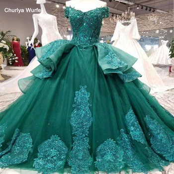 LSS006 vestidos de festa longo emerald evening dress long lace flowers lace up back sweetheart ball gown formal dress real photo 
LSS006 vestidos de festa longo emerald evening dress long lace flowers lace up back sweetheart ball gown formal dress real photo